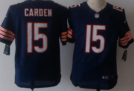 Nike Chicago Bears 15 Shane Carden elite Blue NFL Jerseys