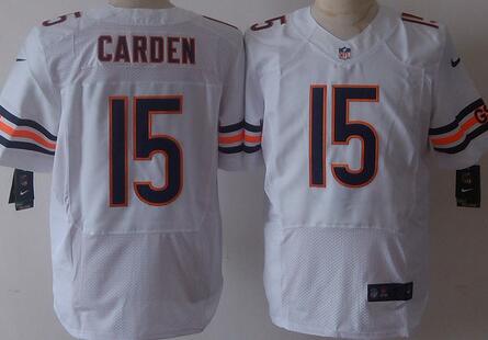 Nike Chicago Bears 15 Shane Carden elite white NFL Jerseys