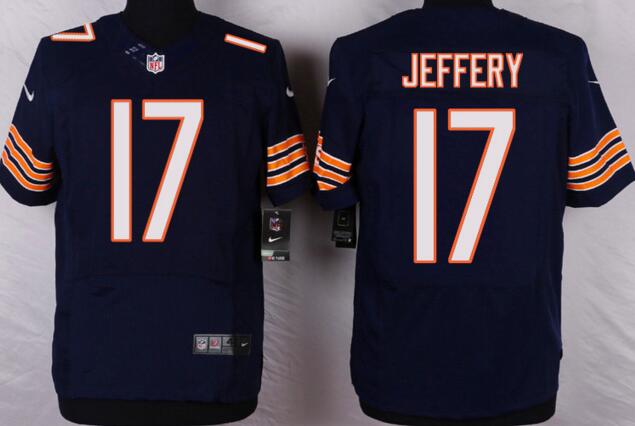 Nike Chicago Bears 17 ALSHON JEFFERY Blue elite NFL Jersey