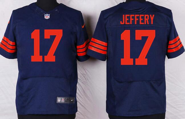 Nike Chicago Bears 17 ALSHON JEFFERY Blue elite NFL Jerseys