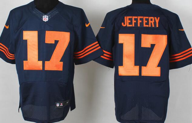 Nike Chicago Bears 17 ALSHON JEFFERY Blue orange elite NFL Jerseys