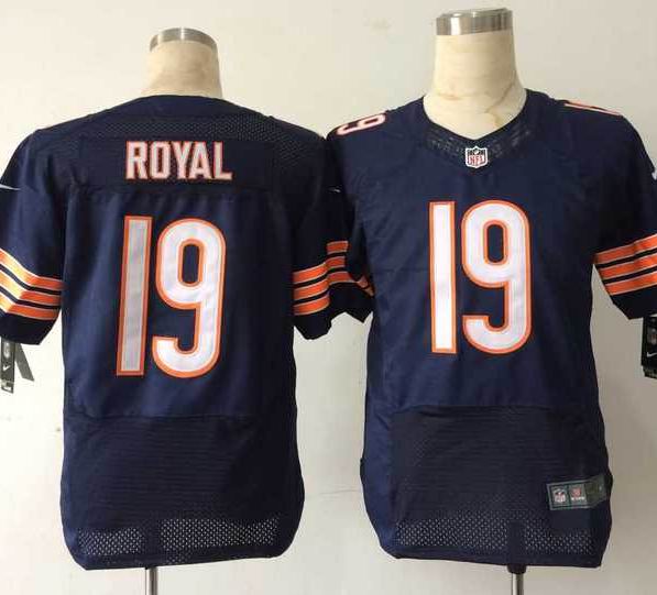 Nike Chicago Bears 19 Eddie Royal Blue NFL Jerseys