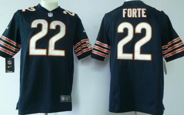 Nike Chicago Bears 22 Matt Forte Game Blue NFL Jerseys