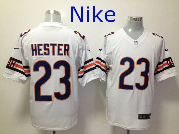 Nike Chicago Bears 23 Devin Hester Game White NFL Jerseys