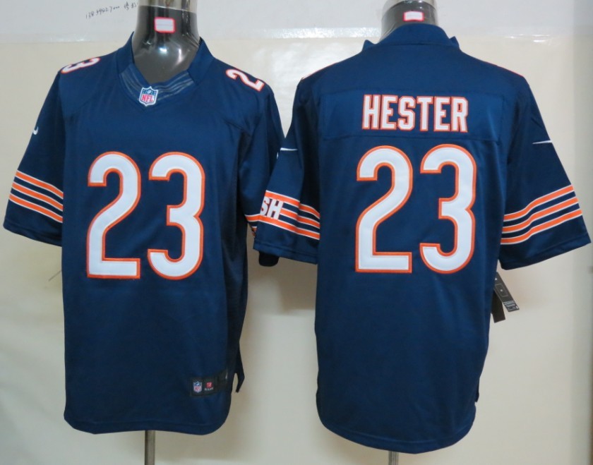 Nike Chicago Bears 23 Hester Blue Limited Jerseys