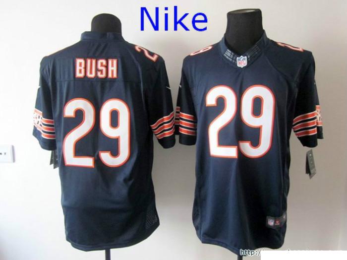 Nike Chicago Bears 29 Michael Bush Limited Blue NFL Jerseys