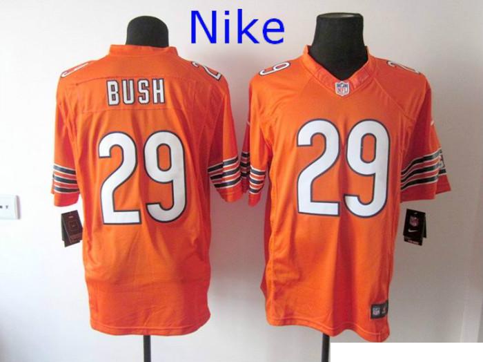 Nike Chicago Bears 29 Michael Bush Limited Orange NFL Jerseys