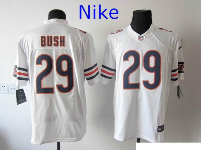 Nike Chicago Bears 29 Michael Bush Limited White NFL Jerseys