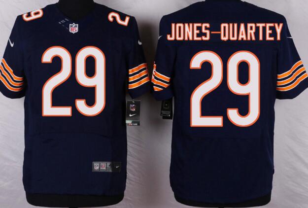 Nike Chicago Bears 29 jones-ouartey blue elite NFL football Jersey