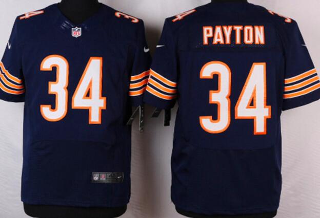 Nike Chicago Bears 34 Walter Payton blue Elite NFL football Jersey