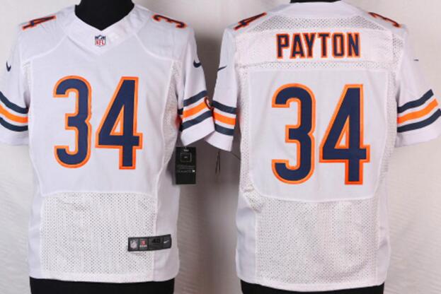 Nike Chicago Bears 34 Walter Payton white Elite NFL football Jersey