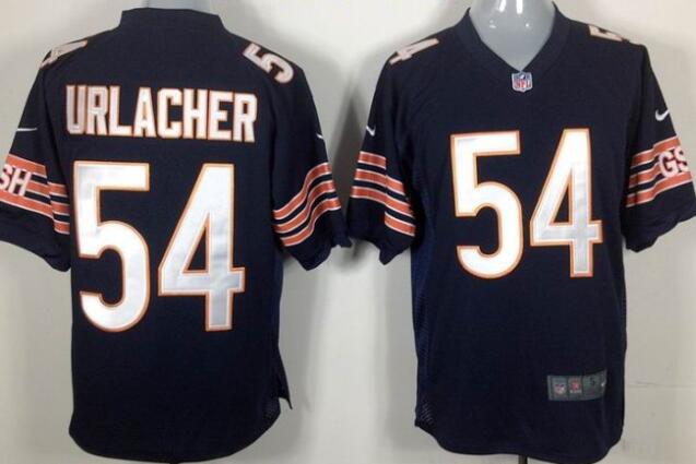 Nike Chicago Bears 54 Brian Urlacher Blue game NFL Jerseys