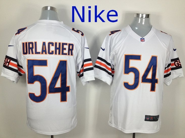 Nike Chicago Bears 54 Brian Urlacher Game White NFL Jerseys