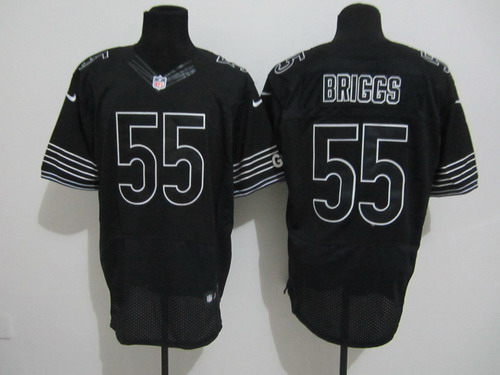 Nike Chicago Bears 55 Lance Briggs Elite Black NFL Jerseys