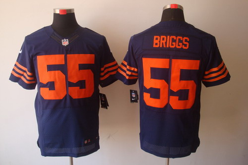 Nike Chicago Bears 55 Lance Briggs Elite Navy Blue NFL Jerseys