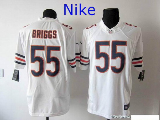 Nike Chicago Bears 55 Lance Briggs Limited White NFL Jerseys