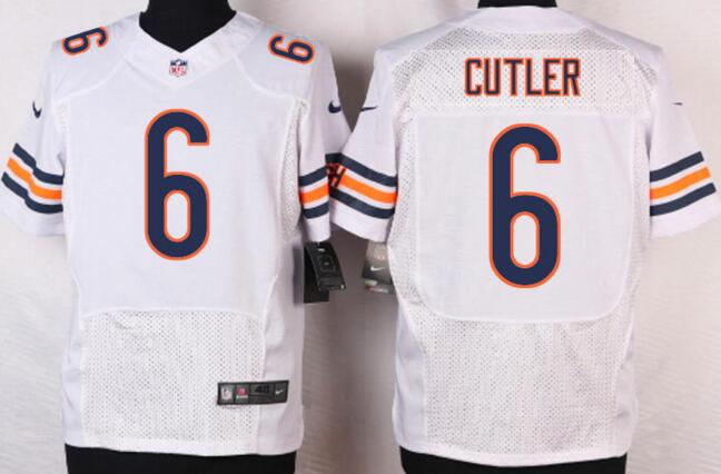 Nike Chicago Bears 6 CUTLER white elite football jerseys