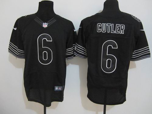 Nike Chicago Bears 6 Jay Culter Elite Black NFL Jerseys