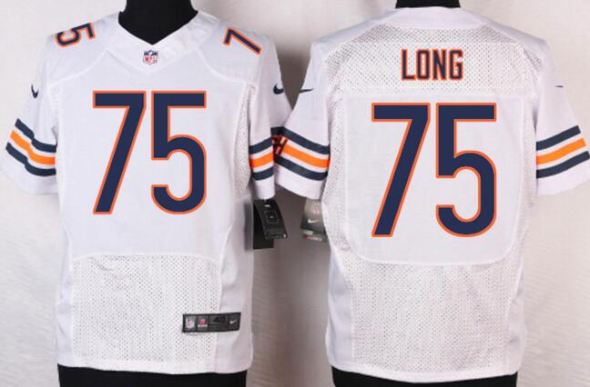 Nike Chicago Bears 75 Kyle Long white elite nfl jerseys