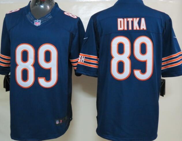 Nike Chicago Bears 89 Ditka Blue Limited Jerseys