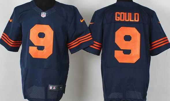 Nike Chicago Bears 9 Robbie  Gould Blue Orange elite NFL Jersey