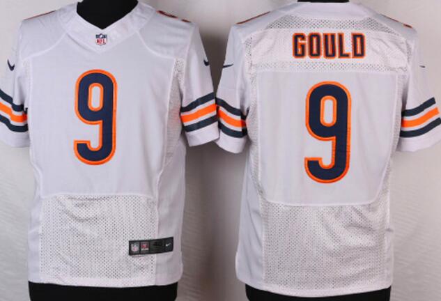 Nike Chicago Bears 9 Robbie Gould Elite White NFL Jerseys