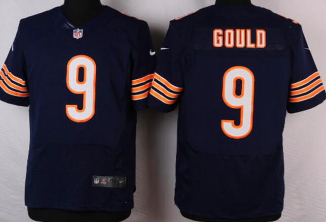 Nike Chicago Bears 9 Robbie Gould Elite blue NFL Jersey