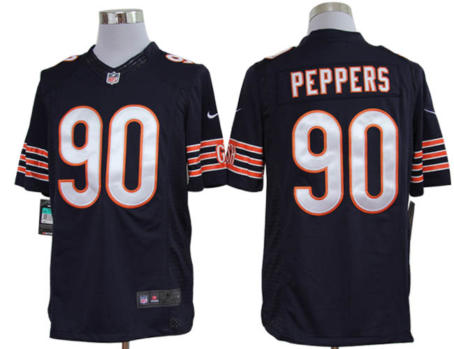 Nike Chicago Bears 90 Julius Peppers Limited Blue NFL Jerseys