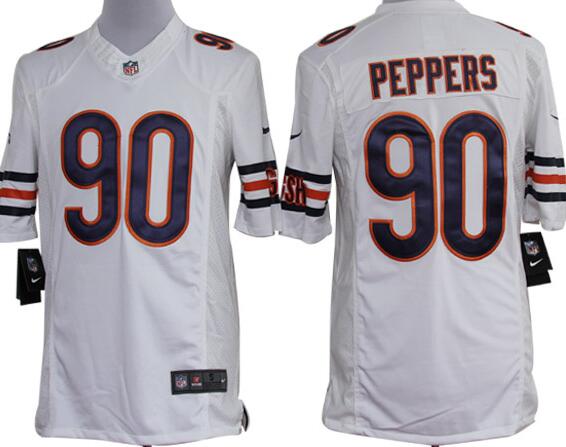 Nike Chicago Bears 90 Julius Peppers Limited White NFL Jerseys