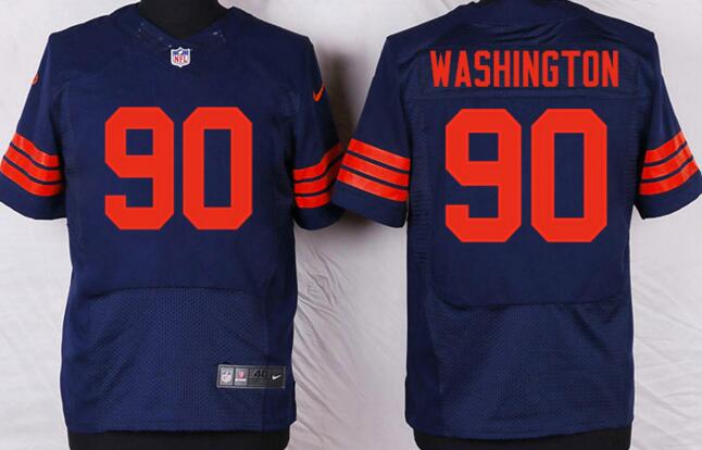 Nike Chicago Bears 90 Washington elite blue NFL Jersey