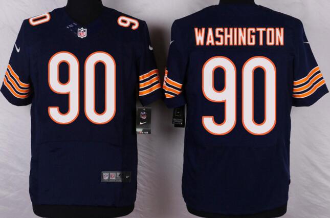 Nike Chicago Bears 90 Washington elite blue NFL Jerseys