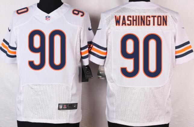 Nike Chicago Bears 90 Washington elite white NFL Jerseys