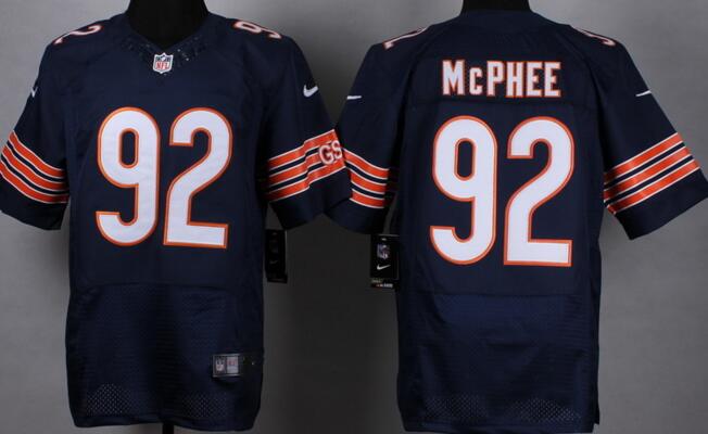 Nike Chicago Bears 92 Pernell McPhee Blue elite nfl Jersey