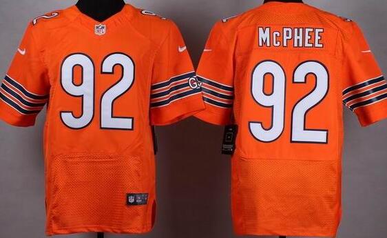 Nike Chicago Bears 92 Pernell McPhee orange elite nfl Jersey