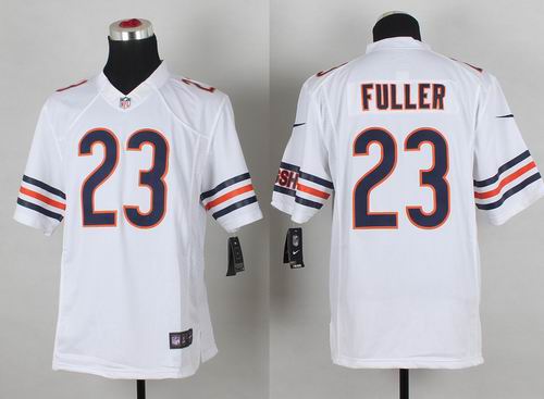 Nike Chicago Bears Fuller 23 white game NFL Jerseys