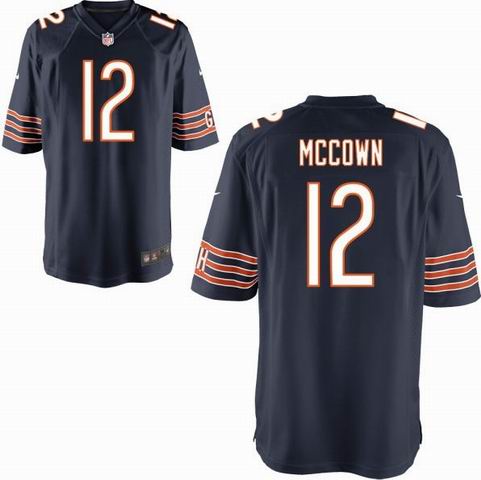 Nike Chicago Bears Josh McCown 12 Blue Game Jersey