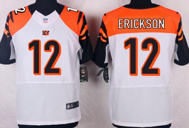 Nike Cincinnati Bengals 12 erickson Elite White men NFL football Jerseys