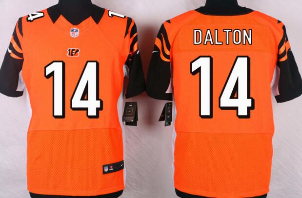 Nike Cincinnati Bengals 14 Andy Dalton orange Elite nfl football jerseys