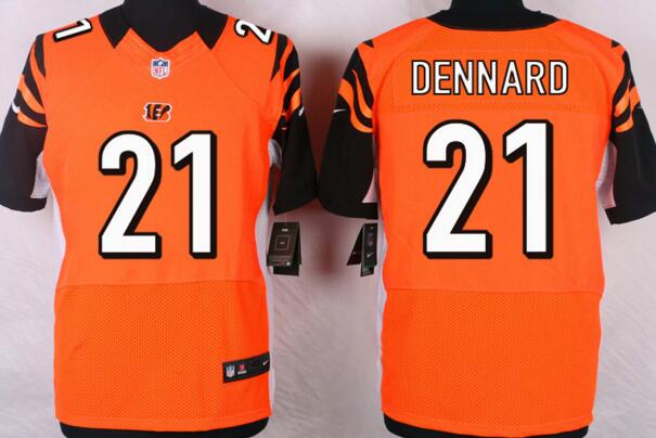 Nike Cincinnati Bengals 21 Dennard Elite orange men NFL football Jerseys