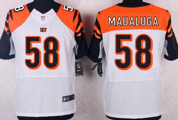 Nike Cincinnati Bengals 58 Rey Maualuga elite white men NFL football Jerseys