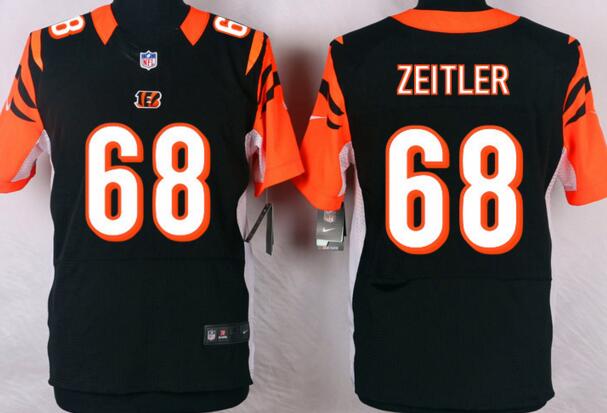 Nike Cincinnati Bengals 68 Kevin Zeitler Elite black men NFL football Jerseys