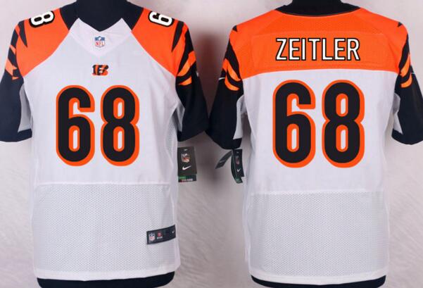 Nike Cincinnati Bengals 68 Kevin Zeitler Elite white men NFL football Jerseys