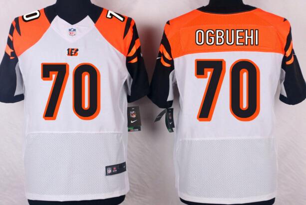 Nike Cincinnati Bengals 70 Cedric Ogbuehi Elite white men nfl football Jerseys