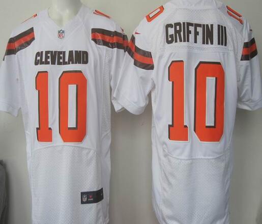 Nike Cleveland Browns 10 Robert Griffin III elite White Football Jerseys