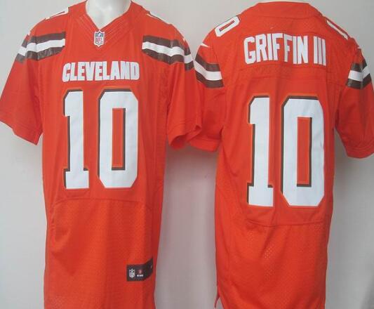 Nike Cleveland Browns 10 Robert Griffin III elite orange Football Jerseys