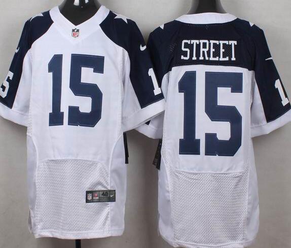 Nike Dallas Cowboys 15 Street White Thankgivings Elite Jerseys