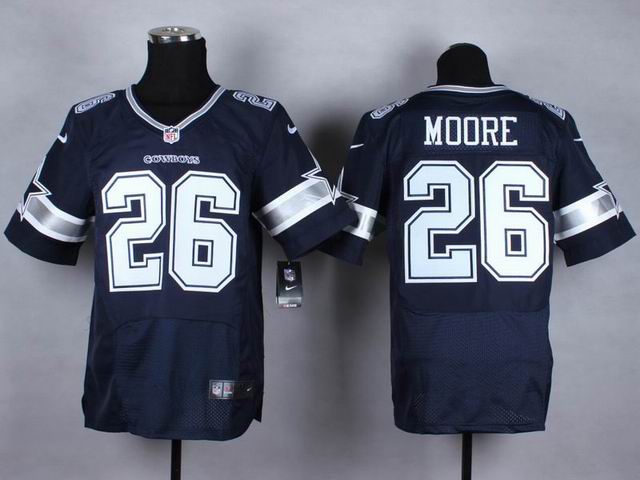 Nike Dallas Cowboys 26 Sterling Moore dark Blue elite NFL Jerseys