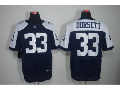 Nike Dallas Cowboys 33 Tony Dorsett  blue elite Thankgivings NFL Jerseys