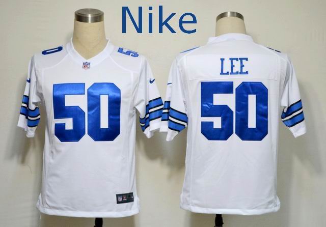 Nike Dallas Cowboys 50 Sean Lee Game White NFL Jerseys