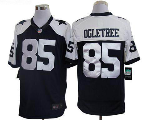 Nike Dallas Cowboys 85 OGLETREE Blue Colors Thanksgiving NFL Jerseys